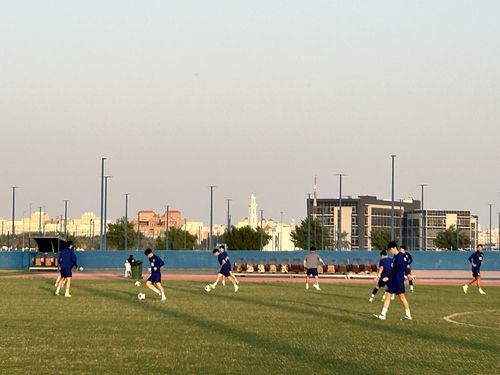 16일(한국시간) 훈련에 나선 축구 대표팀 선수들