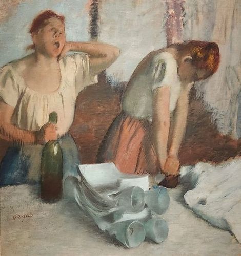 '다림질하는 여성'