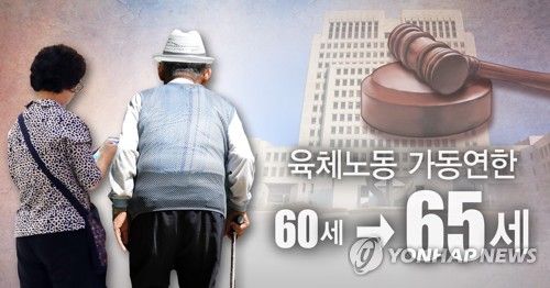 육체노동 가동연한 65세로 상향(PG)