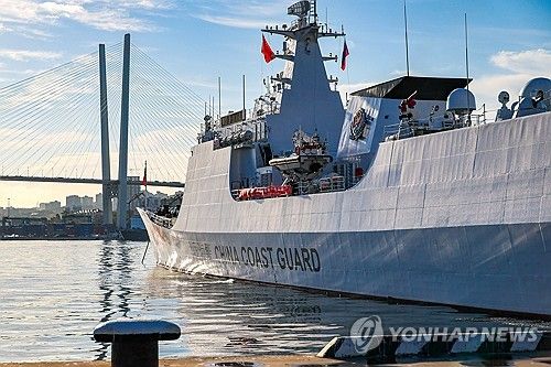 중국의 해양경비함 [타스 연합뉴스 자료사진. 재판매 및 DB 금지]
