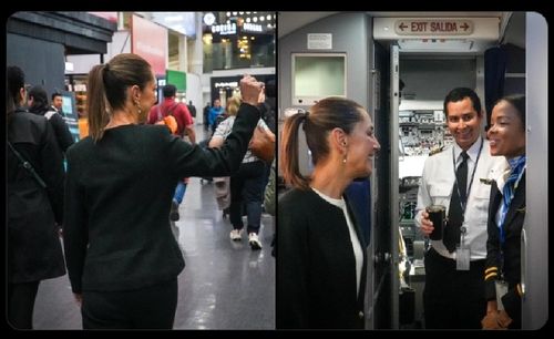 민항기 타고 G20 정상회의 향하는 멕시코 대통령