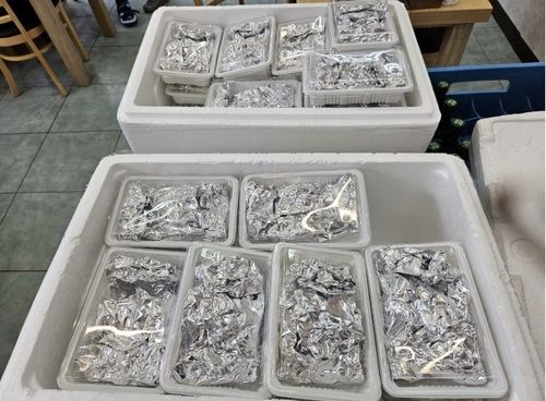 식당 측이 준비한 음식 50인분