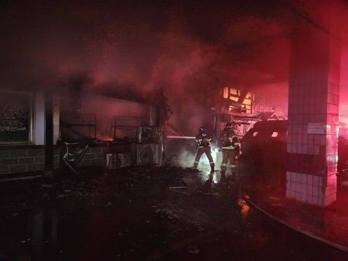 안산 모텔 건물 불 