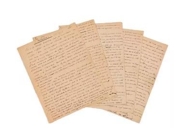 드골 장군이 1908년 필명으로 쓴 작품 원고