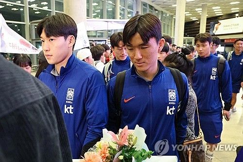 축구 국가대표팀 요르단 암만 입성