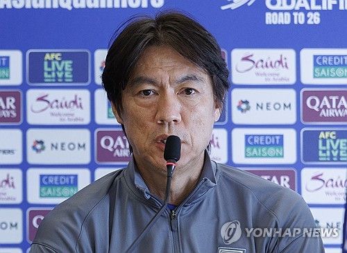 홍명보 감독, 팔레스타인과의 경기 '승리 다짐'