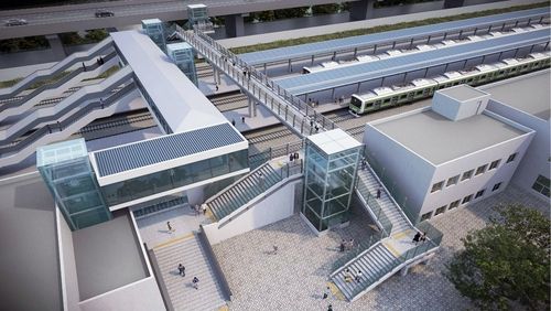 시흥과선 보도육교 개량 조감도