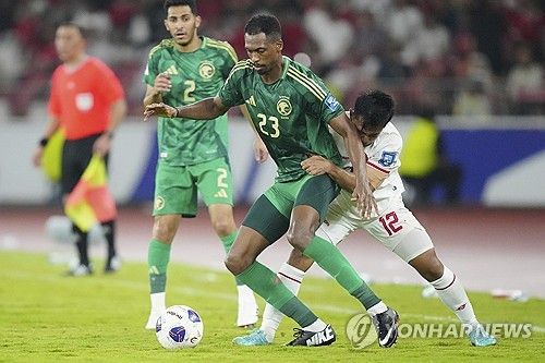 인도네시아-사우디 경기 장면