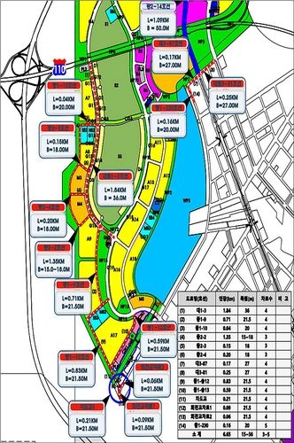 공사 준공 위치도