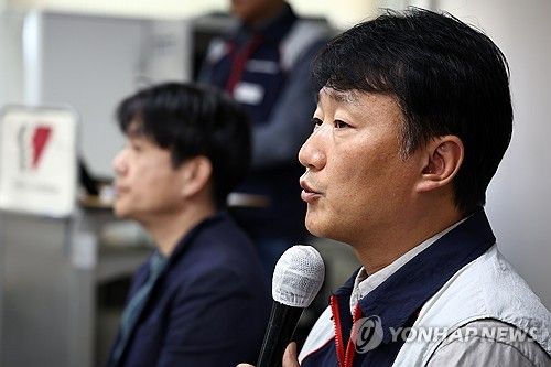 발언하는 양경수 위원장