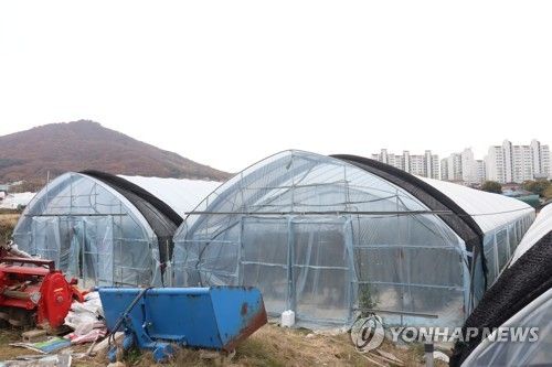 지난 14일 농장주 정택진(50)씨가 계획한 새로운 이주노동자 숙소 부지