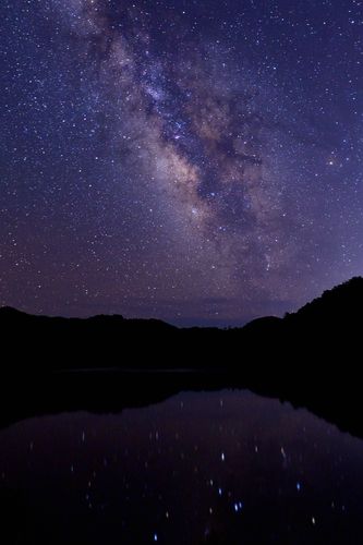 도쿠시마에서 촬영한 은하수 이미지