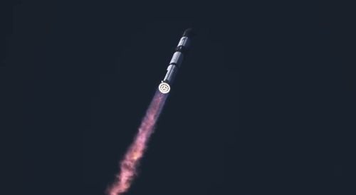 발사되는 스페이스X 우주선