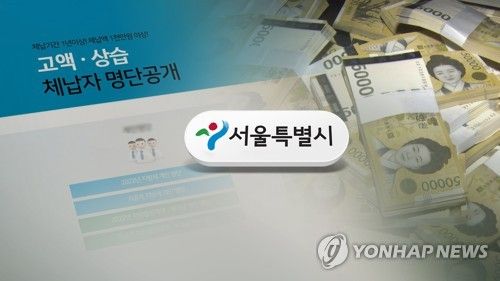 서울시, 고액·상습 체납자 명단 공개(CG)