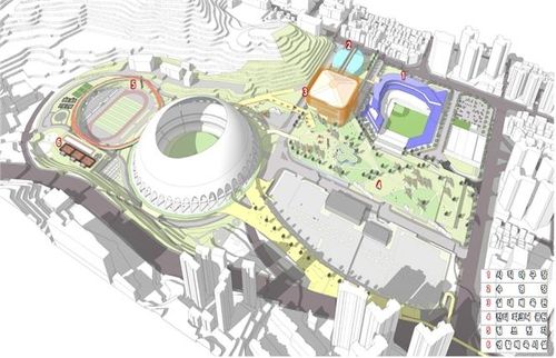 부산종합운동장 조감도