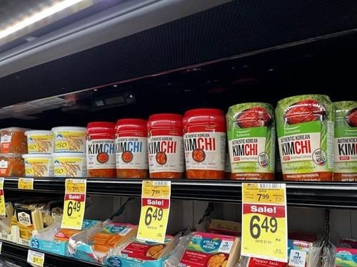 알버슨 매장에서 판매하는 나소야김치