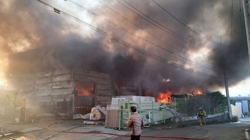 경산 폐기물 처리업체 화재 