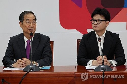 한동훈 대표와 한덕수 국무총리