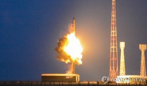 우크라군 "러, 오늘 아침 ICBM 발사"<로이터>