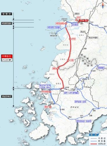 호남 5개 지자체, 서해안선(군산-목포) 구축 촉구