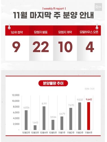 11월 마지막 주 분양 안내