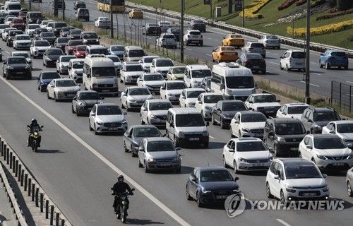 튀르키예 이스탄불의 도로