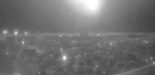 러시아 신형 중거리미사일 오레시니크 타격 장면