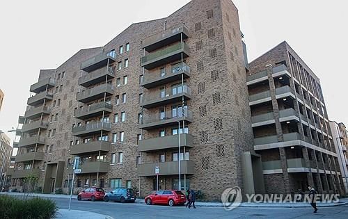 더블린에 세워진 공공주택 모습