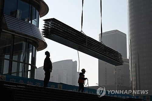 베이징의 건설 노동자들