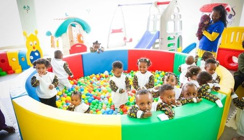 신티에스가 에티오피아 공장에서 개소한 탁아소