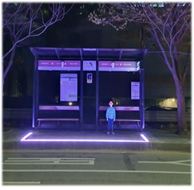 의정부시의 버스승강장 정차안전 시스템 