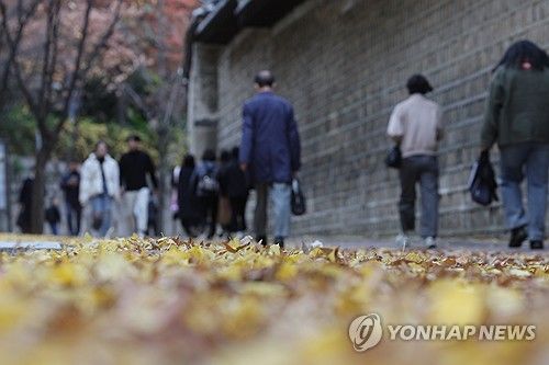 가을에서 겨울로 가는 풍경