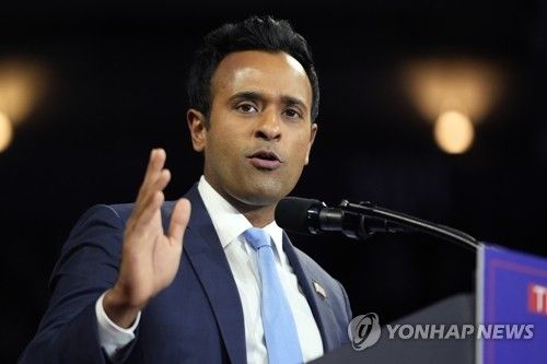 트럼프 찬조 연설하는 라마스와미