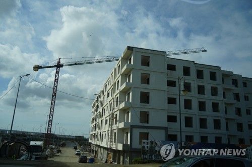 모로코 탕헤르의 건설 현장 [사진/성연재 기자]