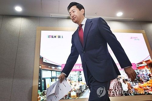 명태균씨 관련 질의응답 마친 오세훈 서울시장