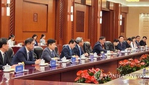 중국 방문한 국회 한중의원연맹 의원단