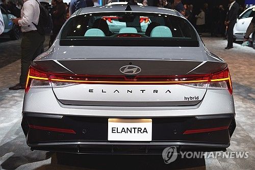 2023년 LA 오토쇼에 전시된 현대차 엘란트라(국내명 아반떼)