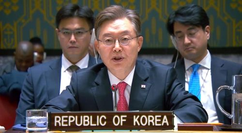 안보리 발언하는 황준국 주유엔 한국대사