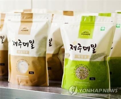 한라산아래첫마을이 생산한 메밀 제품