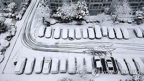 하얗게 변한 세상