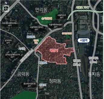 서계동 33번지 일대 주택정비형 재개발사업 대상지