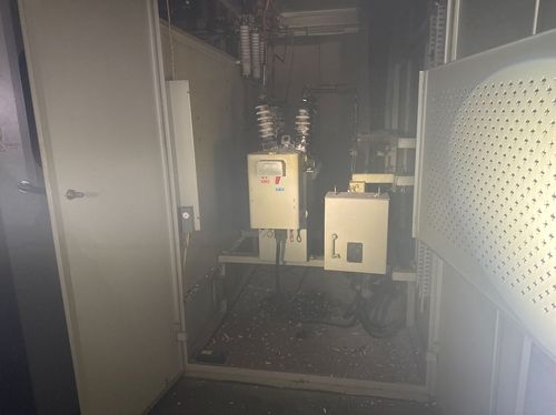 감전 사고가 발생한 은행 지하실