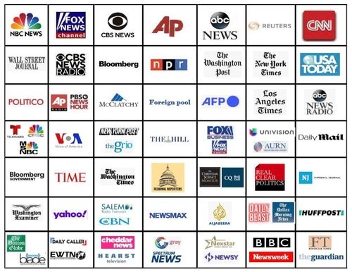백악관 브리핑실 기자석 배치도