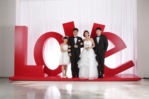 박가현의 가족 사진. 맨 왼쪽이 어린 시절 박가현.