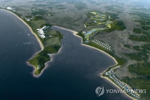 온더웨스트 컨소시엄의 안면도 관광지 개발 조감도