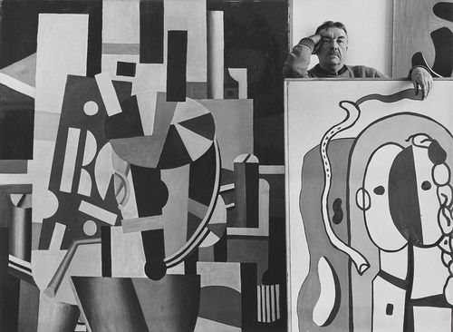 아널드 뉴먼, '페르낭 레제, 화가, 뉴욕, USA', 1941, 젤라틴 실버 프린트, 27.9×35.6 cm. Art Gallery of Ontario. Anonymous Gift, 2012. ⓒArnold Newman Properties/Getty Images (2024). 2015/388.[뮤지엄한미 제공. 재판매 및 DB 금지]