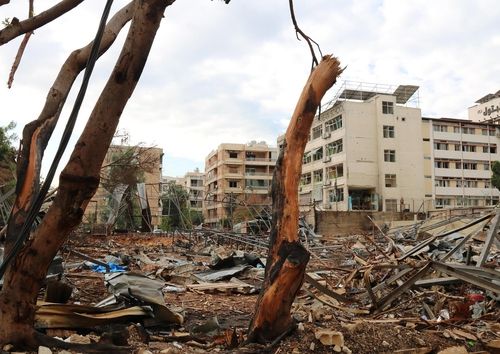 공습 피해 지역