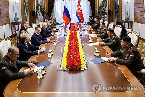 러 국방 방북…북러 국방장관 회담