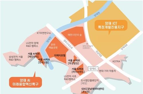 AI 미래융합혁신특구 위치도