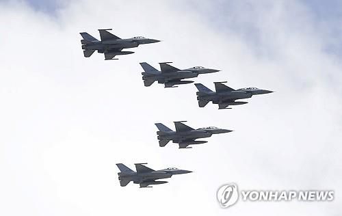 대만의 F-16 전투기 편대 